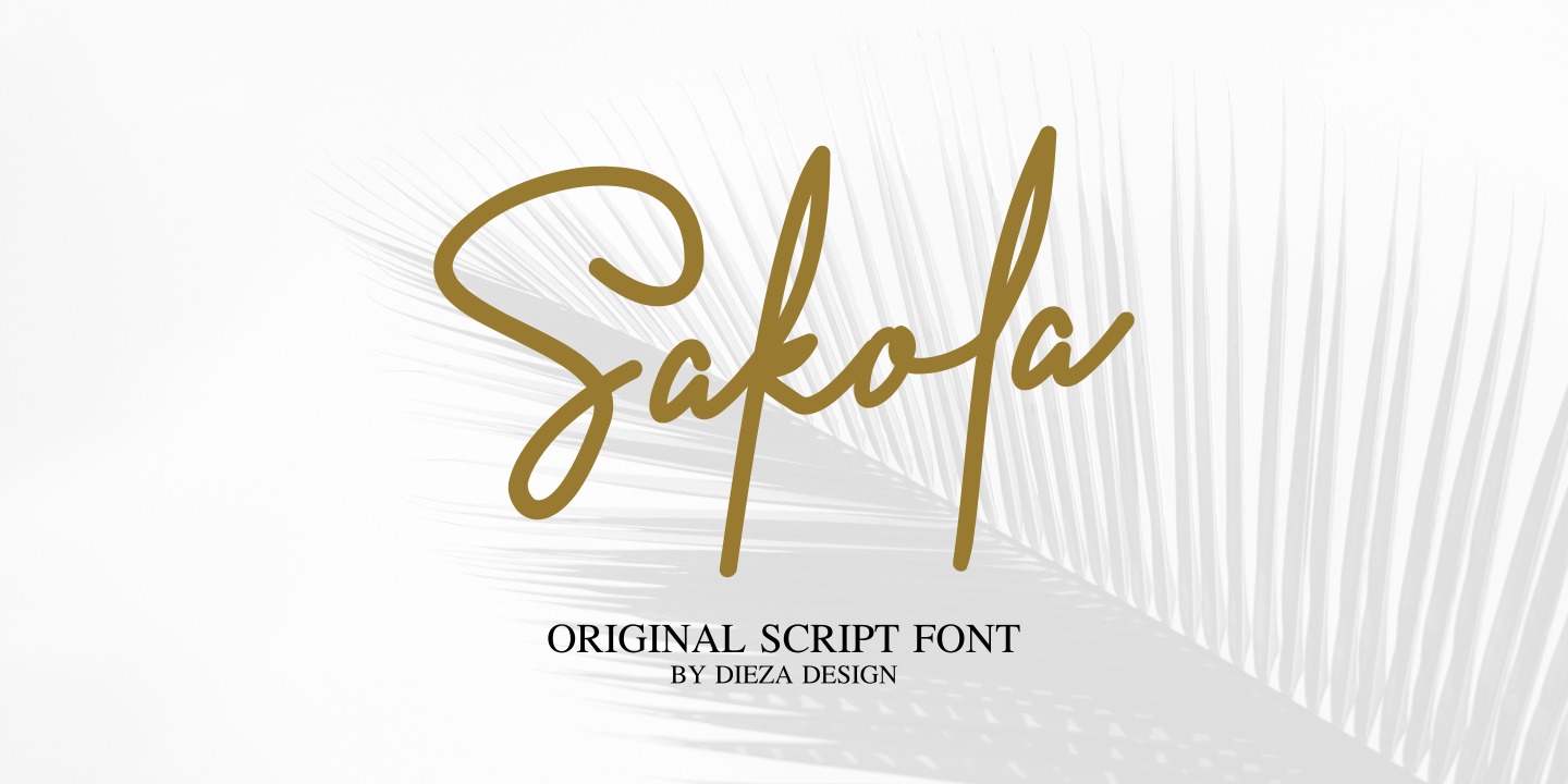 Sakola Regular Font preview